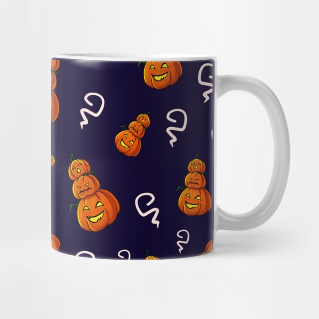 Stack of Pumpkins - Halloween Pattern by vanyroz